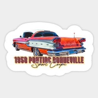 1958 Pontiac Bonneville Sport Coupe Sticker